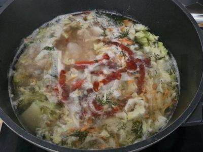 Kvapnūs šaltibarščiai su mėsos kaulu Žingsnis 4