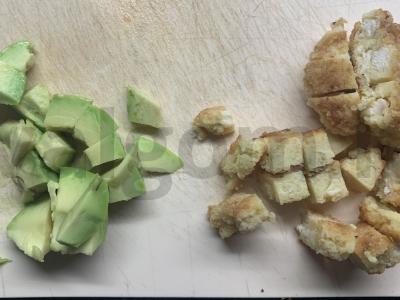 Rolas su nuggetais ir daržovėmis Žingsnis 2