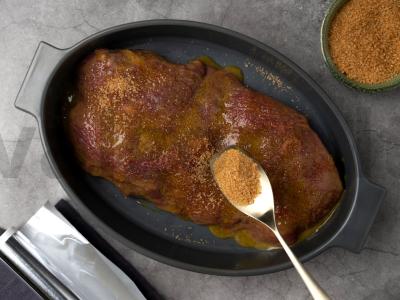 Kiaulienos krūtinėlė medaus-garstyčių padaže Žingsnis 2