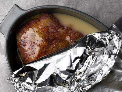 Kiaulienos krūtinėlė medaus-garstyčių padaže Žingsnis 3