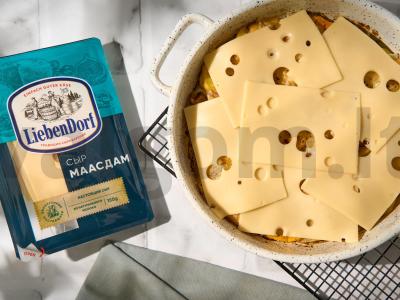 Kepta moliūgų su bulvėmis po sūrio plutele Žingsnis 5