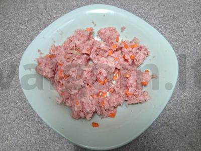 Kalakutienos mėsos kukuliai su garintomis daržovėmis Žingsnis 3