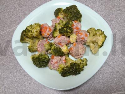 Kalakutienos mėsos kukuliai su garintomis daržovėmis Žingsnis 7