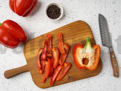 Marinuoti pipirai garstyčiose Žingsnis 1