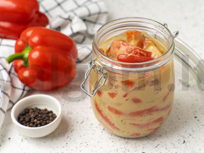 Marinuoti pipirai garstyčiose Žingsnis 5