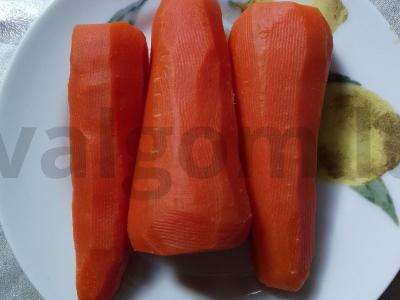 Salotos su žaliais žirneliais ir tunu Žingsnis 2