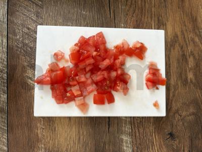 Cukinijų laivai su kalakutiena ir pomidorais Žingsnis 5