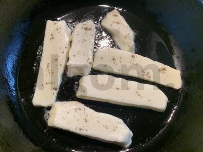 Keptas haloumi sūris su sezamu Žingsnis 3