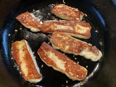 Keptas haloumi sūris su sezamu Žingsnis 4