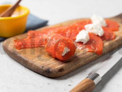 Salotos su lašiša ir mocarela Žingsnis 4