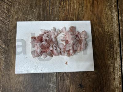 Kepta bulvė su šonine ir rozmarinu maišelyje Žingsnis 3