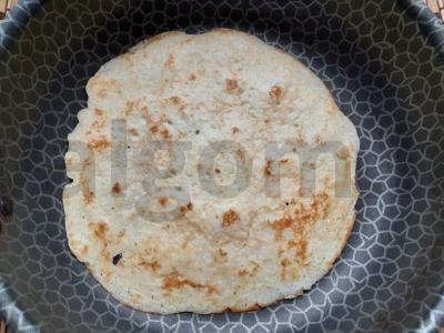 Kiaušinių-kukurūzų ritinys su vynuogėmis Žingsnis 3