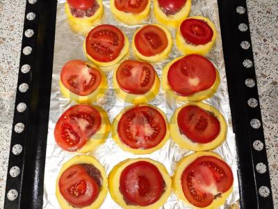 Cukinijos, įdarytos mėsa ir pomidorais Žingsnis 5