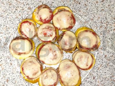 Cukinijos, įdarytos mėsa ir pomidorais Žingsnis 7