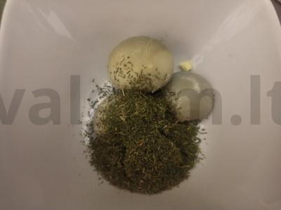 Namų čeburekai su žirniais ir kiaušiniu Žingsnis 3