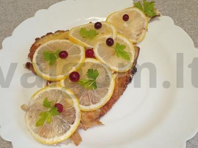 Plačiakaktė su terijaki padažu keptuvėje pagrindine nuotrauka