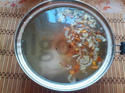 Vištienos sultinio sriuba su kopūstais ir rūgštynėmis Žingsnis 6