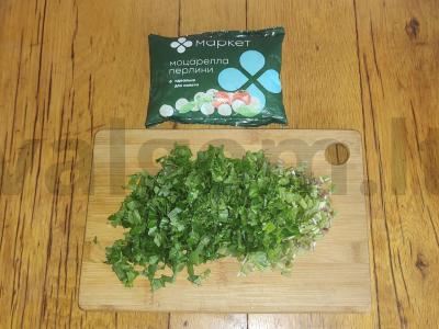 Makaronai su mocarela ir snytimi Žingsnis 2