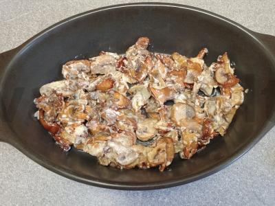 Šampinjonų ir voveraičių žiuljenas Žingsnis 9