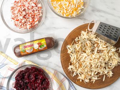 Salotas „Krabas pūkuotuke“ Žingsnis 3