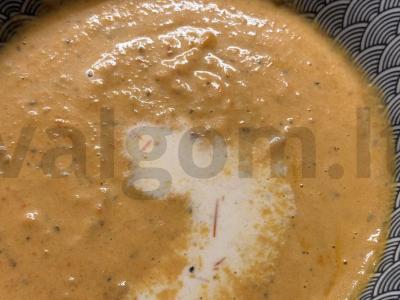 Pomidorų kreminė sriuba pagrindine nuotrauka