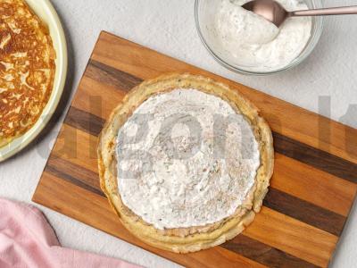 Kiaušinių blynai su faršu Žingsnis 6