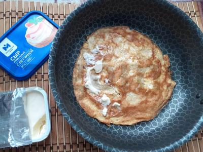 Kiaušinių ritinys su lydytu sūriu Žingsnis 3