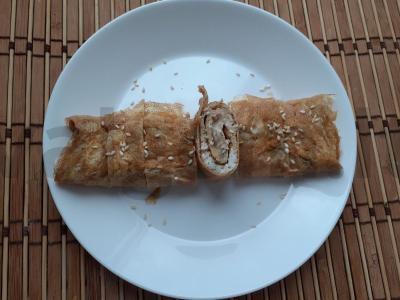 Kiaušinių ritinys su lydytu sūriu pagrindine nuotrauka