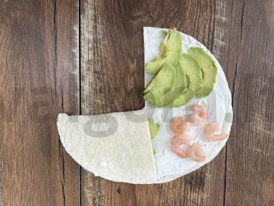 Tortilija su avokadu ir krevetėmis Žingsnis 8