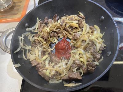 Lagman su jautiena ir daržovėmis Žingsnis 7