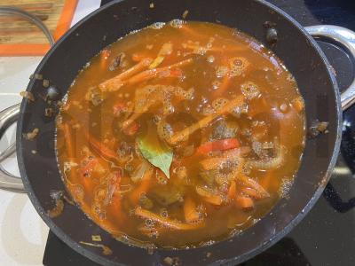 Lagman su jautiena ir daržovėmis Žingsnis 11