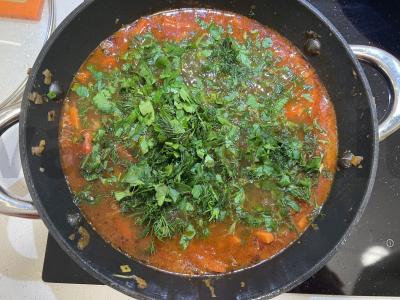 Lagman su jautiena ir daržovėmis Žingsnis 14