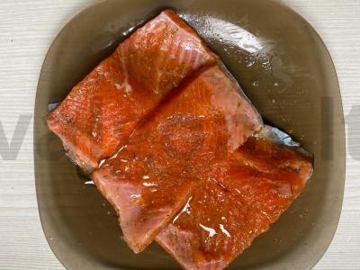 Upėtakis, keptas oro grilyje Žingsnis 2