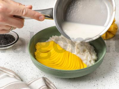 Mango su lipniu ryžiu (Mango sticky rice) Žingsnis 5