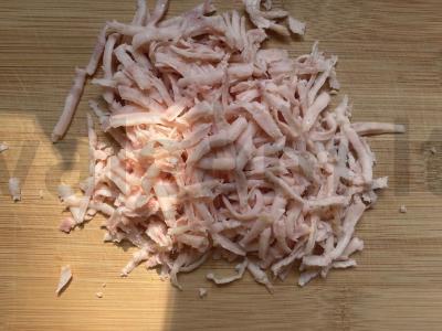 Tortilija su kumpiu ir sūrio padažu Žingsnis 1