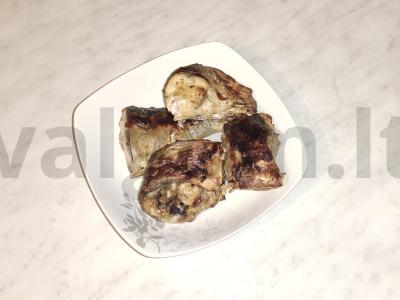 Kefalė grietinėlės padaže, paruošta oro grilyje pagrindine nuotrauka