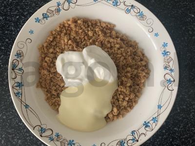 Avižinių sausainių pyragėliai su vyšniomis Žingsnis 3