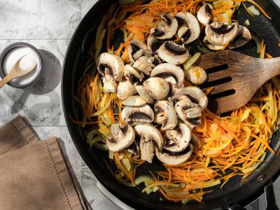 Salotas su sausainiais ir grybais Žingsnis 3