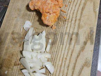 Šiltas salotas su vištienos skrandžiais Žingsnis 3