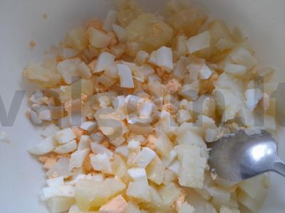 Daržovių salotas su rukola Žingsnis 5