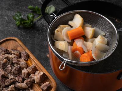 Harcho su jautiena ir ryžiais Žingsnis 3