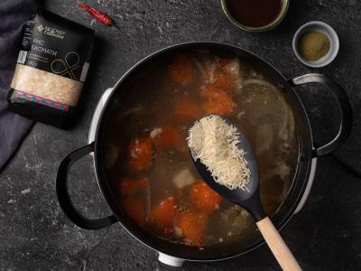 Harcho su jautiena ir ryžiais Žingsnis 6