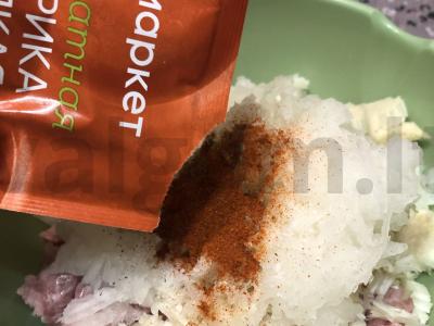 Kotletai su enoki grybais Žingsnis 4