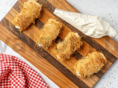 Rytietiški vamzdeliai iš kataifi tešlos Žingsnis 5