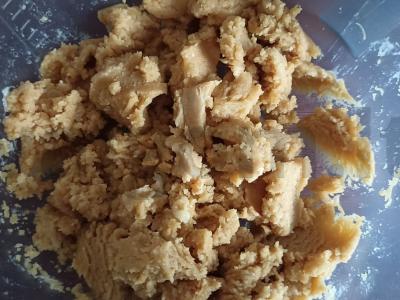 Beigluteniai ir be cukraus migdolų sausainiai Žingsnis 2