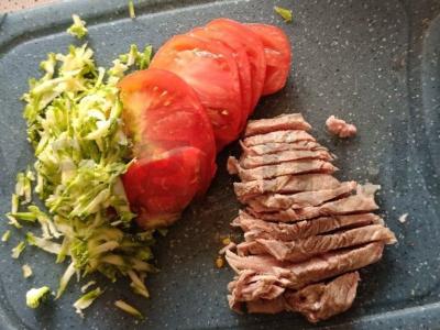 Ūkininko ritinys su daržovėmis ir kalakutiena Žingsnis 2