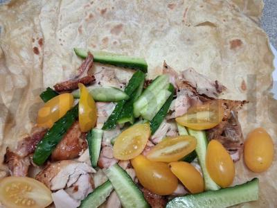 Šašlykas su vištiena ir geltonais pomidorais Žingsnis 3