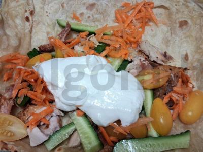 Šašlykas su vištiena ir geltonais pomidorais Žingsnis 5