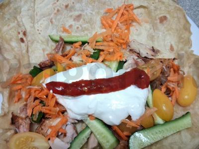 Šašlykas su vištiena ir geltonais pomidorais Žingsnis 6