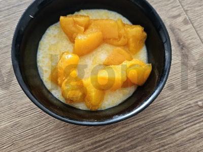 Kukurūzų košė su pienu ir abrikosais Žingsnis 5